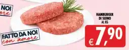 Deco Supermercati Hamburger di suino offerta