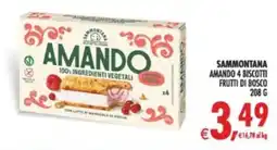 Deco Supermercati Sammontana amando 4 biscotti frutti di bosco offerta