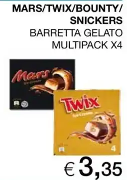 In Coop Barretta gelato Mars/Twix/Bounty/Snickers offerta