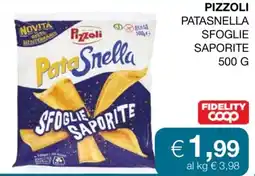 In Coop Pizzoli Patasnella sfoglie saporite offerta