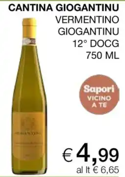 In Coop Vermentino Giogantinu offerta