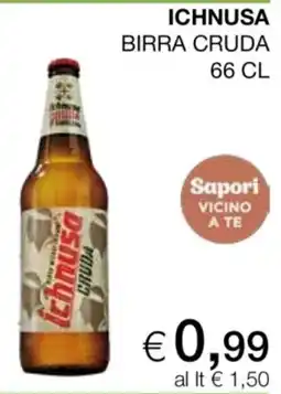 In Coop Ichnusa birra cruda offerta