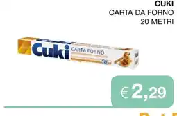 In Coop Cuki carta forno offerta