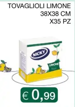 In Coop Tovaglioli limone Nicky offerta