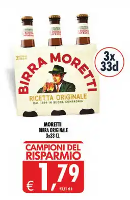 Deco Maxistore Moretti Birra Originale offerta