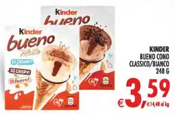 Deco Maxistore Kinder bueno cono classico/bianco offerta