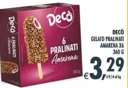 Deco Maxistore Decò gelato pralinati amarena offerta