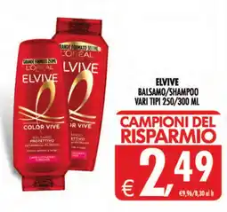 Deco Maxistore Elvive balsamo/shampoo offerta