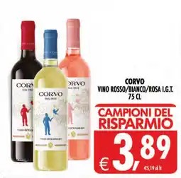 Deco Maxistore Corvo vino rosso/bianco/rosa I.G.T. offerta