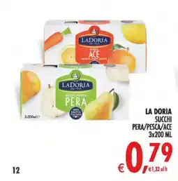 Deco Maxistore La Doria succhi pera/pesca/ace offerta