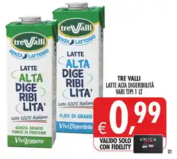 Deco Maxistore Tre Valli latte alta digeribilità offerta