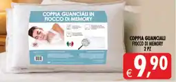 Deco Maxistore Coppia guanciali in fiocco di memory offerta