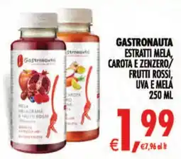 Deco Maxistore Gastronauta estratti mela, carota e zenzero/frutti rossi, uva e mela offerta