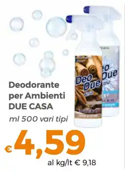 Tocal Deodorante per Ambienti Due Casa offerta