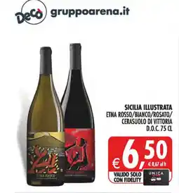 Deco Maxistore Sicilia illustrata Etna Bianco offerta