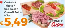 Tocal Costate / Tritato / Coppa con Osso di Suino offerta