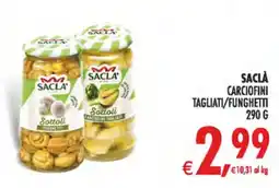 Deco Maxistore Sacla carciofini tagliati/funghetti offerta