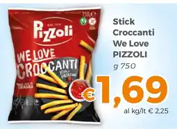 Tocal Stick Croccanti We Love Pizzoli offerta