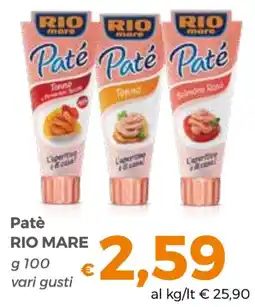 Tocal Patè RIO MARE offerta