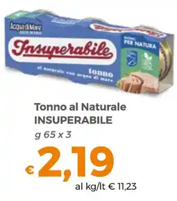 Tocal Tonno al Naturale Insuperabile offerta