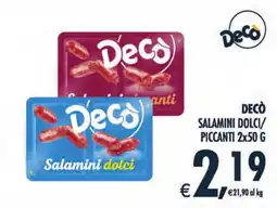 Deco Maxistore Decò Salamini dolci offerta