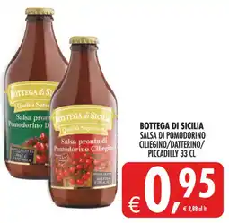 Deco Maxistore Bottega di Sicilia Salsa pronta di Pomodorino Ciliegino offerta