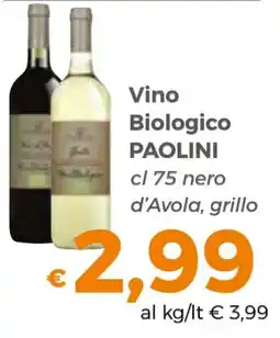 Tocal Vino Biologico PAOLINI offerta