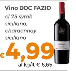 Tocal Vino DOC FAZIO offerta