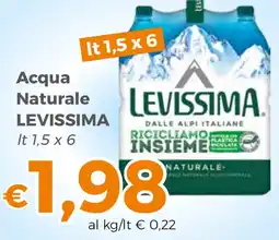 Tocal Acqua Naturale Levissima offerta