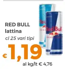 Tocal Red Bull lattina offerta