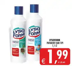 Deco Maxistore Lysoform pavimenti offerta