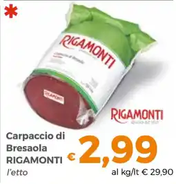 Tocal Carpaccio di Bresaola Rigamonti offerta