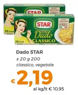 Tocal Dado STAR classico, vegetale offerta