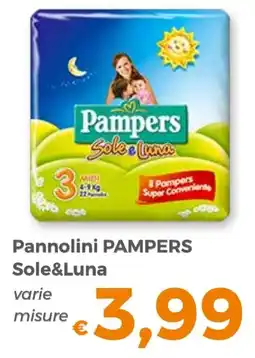 Tocal Pannolini Pampers Sole&Luna offerta