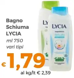 Tocal Bagno Schiuma LYCIA offerta