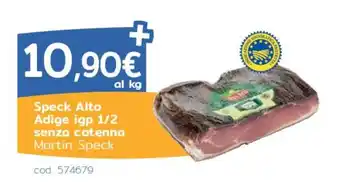 Speck Alto Adige igp 1/2 senza cotenna Martin Speck