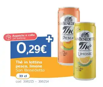 Thè in lattina San Benedetto