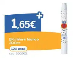 C+C Italmarket Bicchiere bianco offerta
