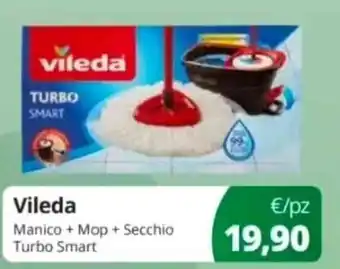 Vileda Manico + Mop + Secchio Turbo Smart