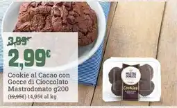 Banco Fresco Cookie al Cacao con Gocce di Cioccolato Mastrodonato offerta