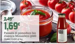 Banco Fresco Passata di pomodoro bio classica Monastero offerta