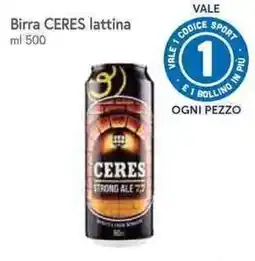 Famila Superstore Birra Ceres lattina offerta