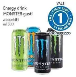 Famila Superstore Energy drink Monster gusti assortiti offerta