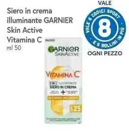 Famila Superstore Siero in crema illuminante Garnier Skin Active Vitamina C offerta
