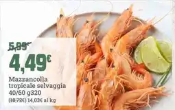 Banco Fresco Mazzancolla tropicale selvaggia offerta