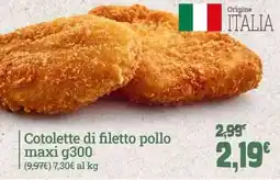 Banco Fresco Cotolette di filetto pollo offerta