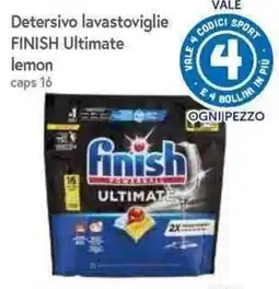 Famila Superstore Detersivo lavastoviglie Finish Ultimate lemon offerta