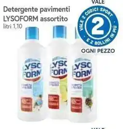 Famila Superstore Detergente pavimenti LYSOFORM assortito offerta