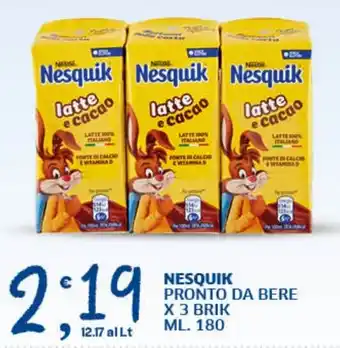 Nesquik latte e cacao