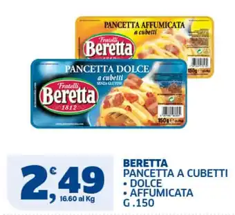 Beretta pancetta a cubetti